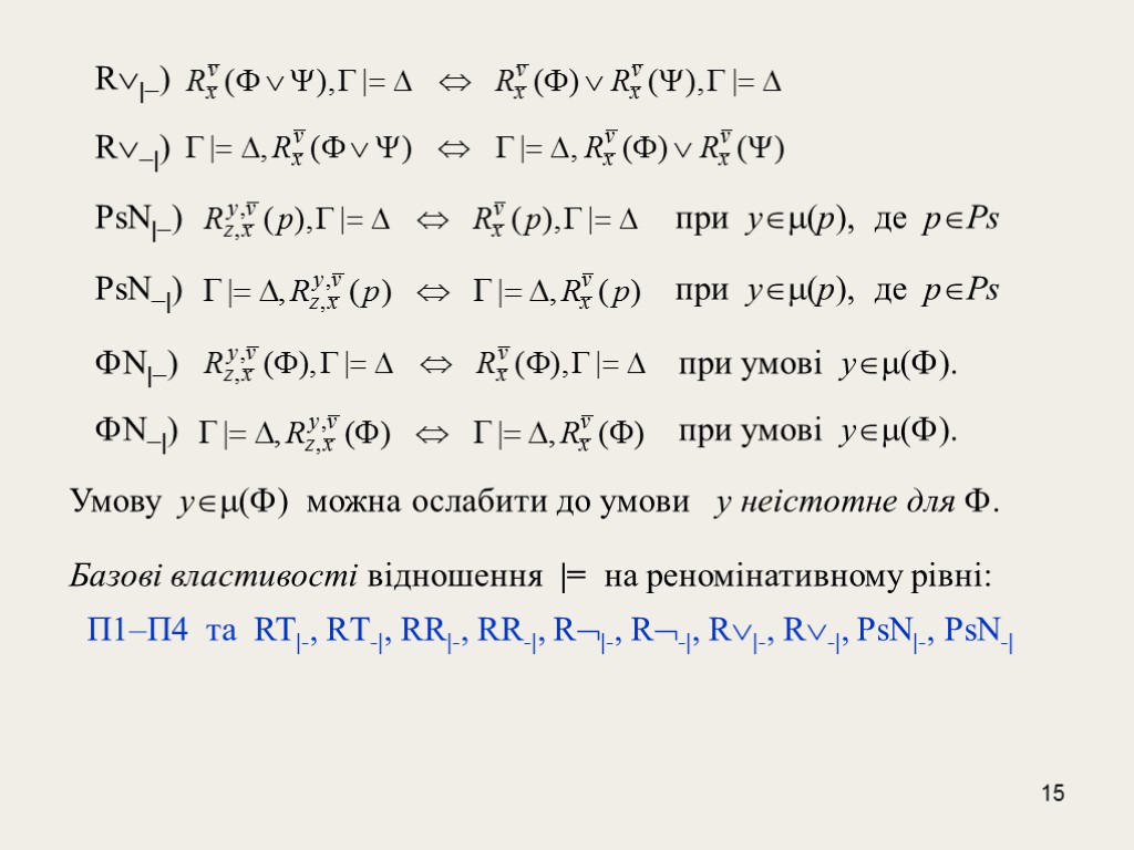 15 R|-) R-|) PsN|-) при у(р), де рPs PsN-|) при у(р), де рPs N|-)